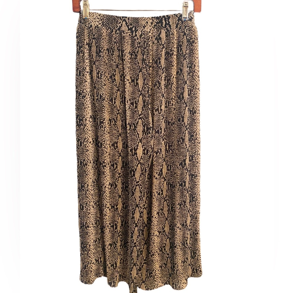 Whyte Valentyne Palazzo Pant Snake Print Size 8